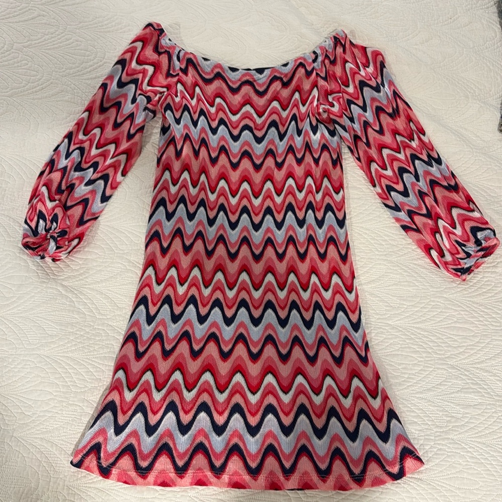 Trina Turk off shoulder mini dress size 6
